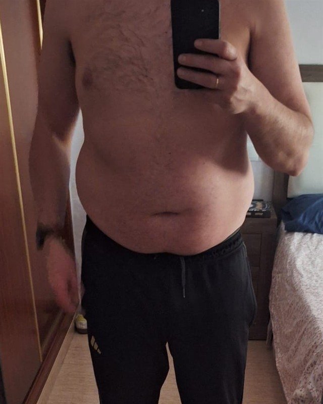 Raúl, antes: 112 kg